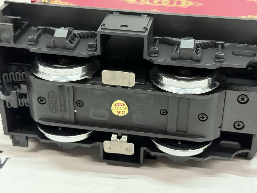 LGB 2217D Steam Locomotive and Powered Tender Red G Scale Rare Item