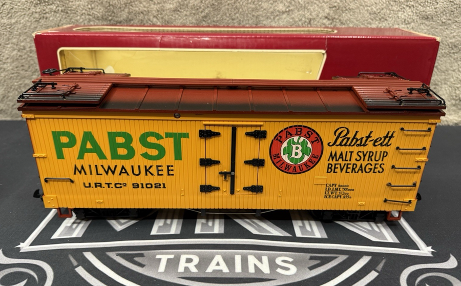 LGB 4074-Z02 Refrigerator Box Car Train Schlitz Beer LN/Box G Scale