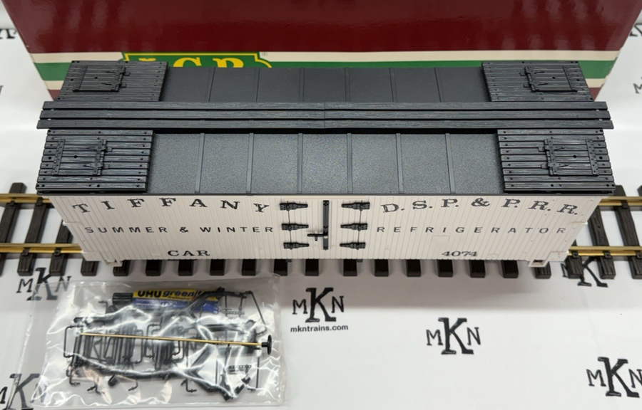 LGB 4074-B02 Tiffany DSP&PRR Reefer Car LN/Box G Scale
