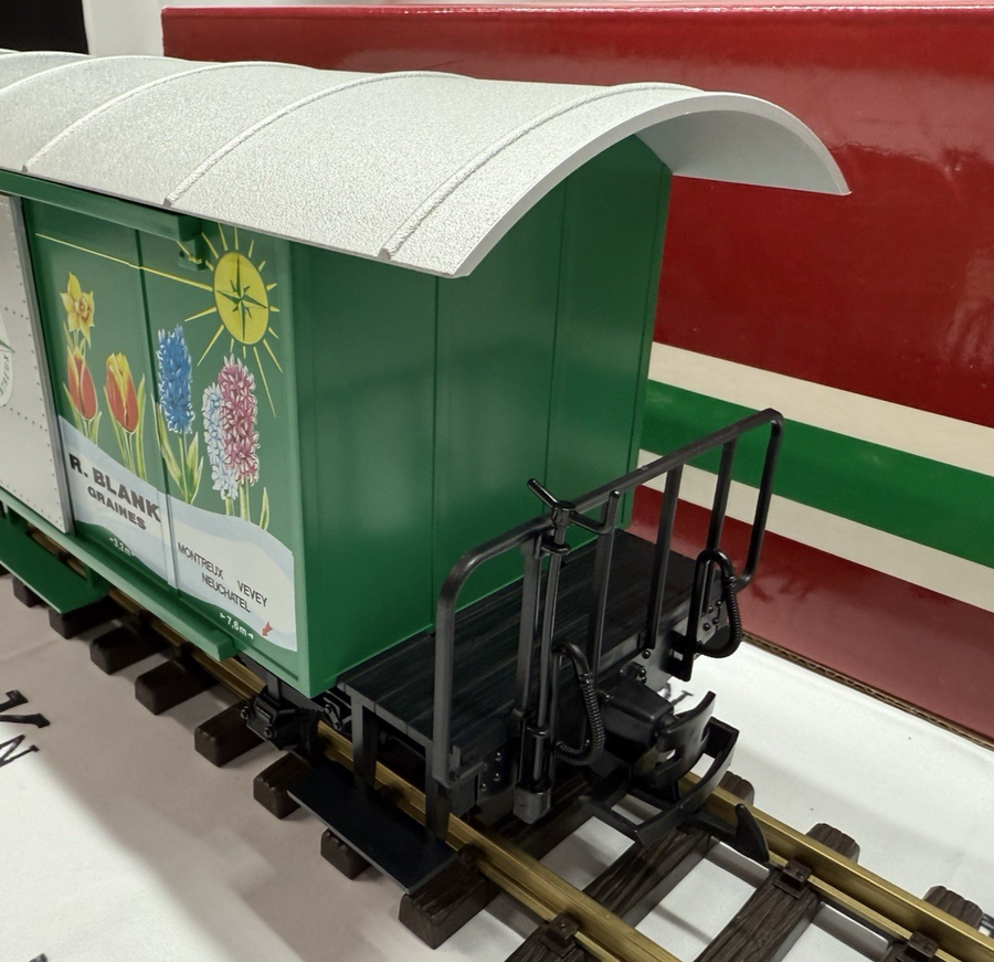 LGB 4128 R. Blank Grains Box Car Fruit & Vegetable Mural New G Scale
