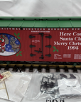 USA Trains R13012 Here Comes Santa Claus Merry Christmas Reefer G Scale New