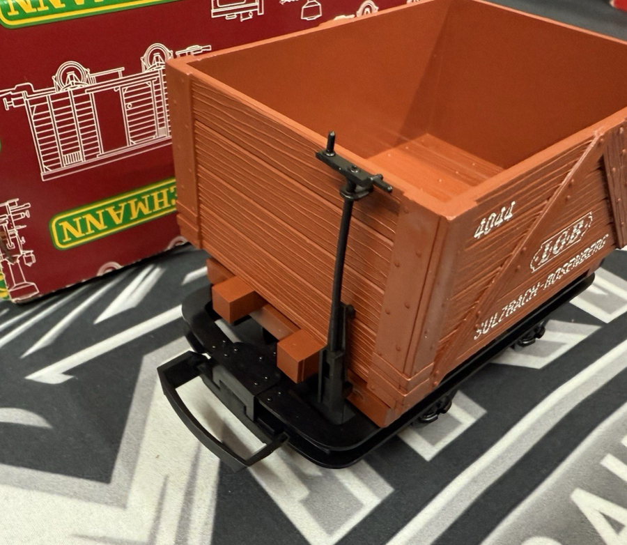 LGB 4044 Gondola Mine Car Sulzbach - Rosenberg Orange G Scale Brand New