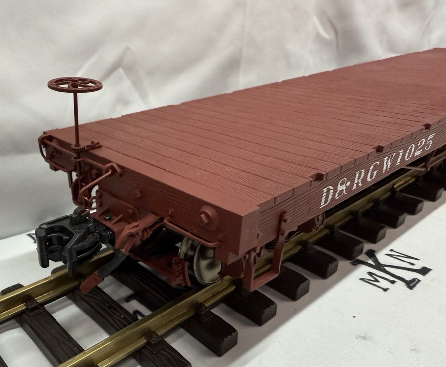 Accucraft AMS G Scale 1:20.3 D&RGW Flat Car #1023 Narrow Gauge