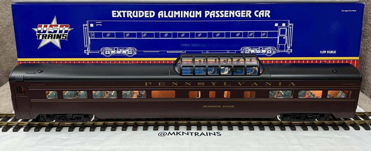 USA Trains R31027 G Pennsylvania Vista Dome Smooth Extruded Aluminum New/MINT