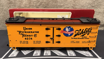 LGB 4074 Z 02 UNION REFRIGERATOR TRANSIT, SCHLITZ BEER REEFER G SCALE EX/Box