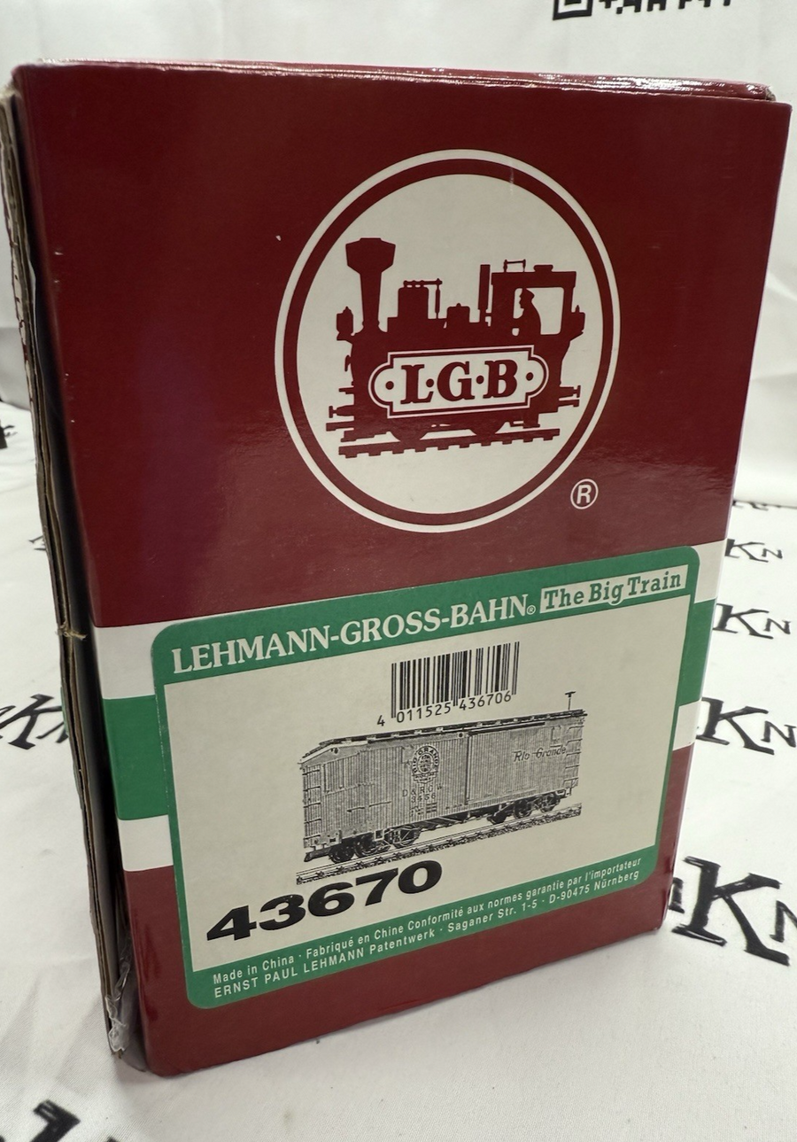 LGB 43670 Denver Rio Grande #3456 Box Car New in Box G Scale