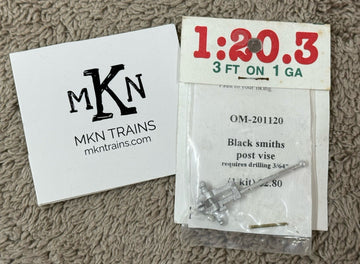 Ozark Miniatures G Scale OM-201120 Black Smith Post Vise NEW Original Rare