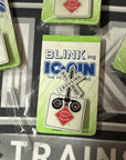 Vintage ARISTO-CRAFT  TRAINS Blinking Hat Pins New Sealed 4 total pieces G Scale