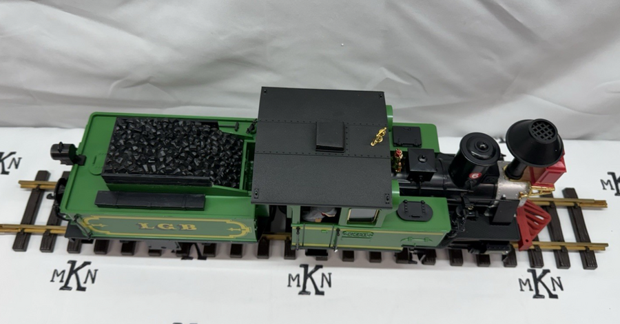 LGB 2017D Green Classic Steam Locomotive and Powered Tender G Scale