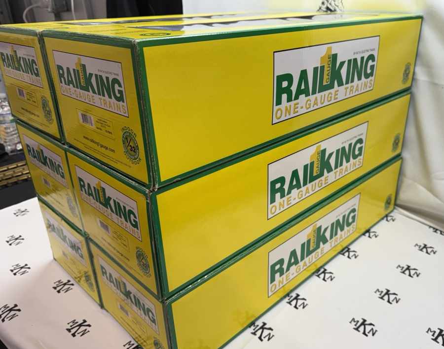 RAILKING One 1 Gauge Norfolk Southern 4 Bay Hoppers 6 Total Box Lot New G Scale