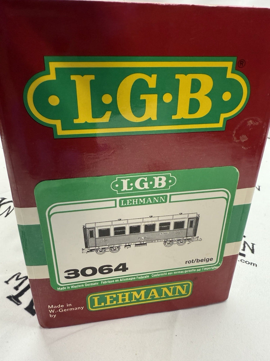 LGB 3064 RhB Deustche Reichsbahn 1/2 Class Passenger Coach G Scale