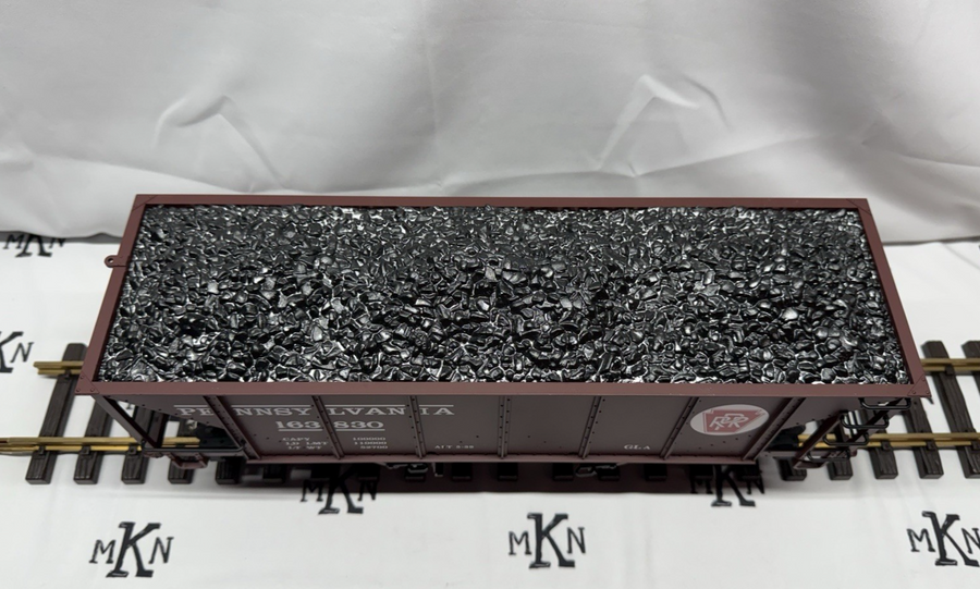 LGB 44763 Pennsylvania PRR 2 Bay Coal Hopper G Scale #163830 Metal Wheels