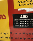 AMS Large Scale D&RGW HIGH SIDE GONDOLA 30-003 #1741 G Scale New/Box