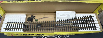 ARISTO CRAFT 30340 BRASS #6 LH MANUAL SWITCH TRACK G Scale EX/Box