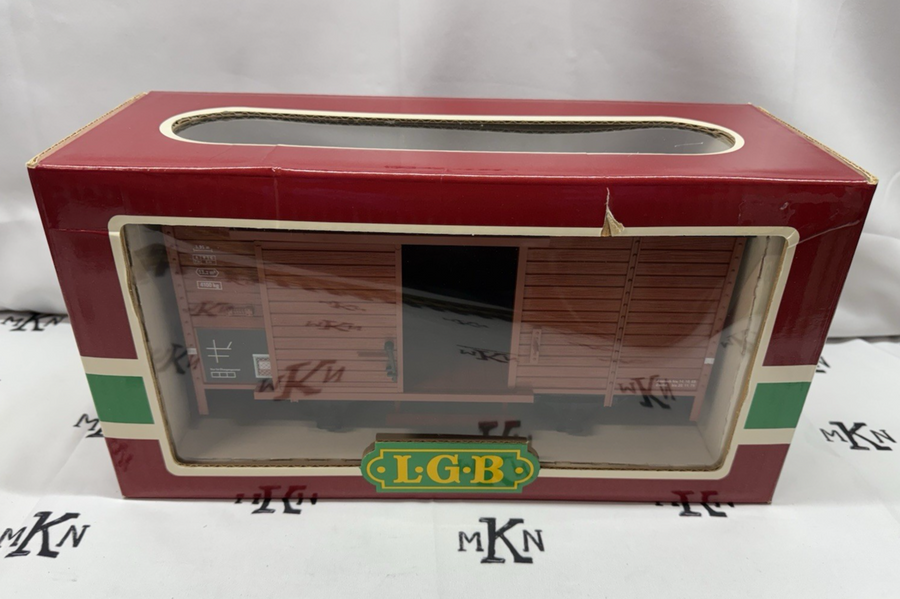 LGB 4035 G Scale Deutsche Reichsbahn Brown Box Car New/Box