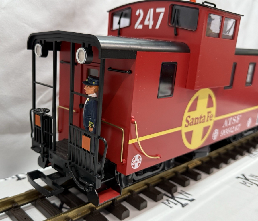 LGB 43714 Santa Fe Caboose Red #999217 G Scale NIB/Sleeve