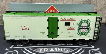 Aristo Craft ART 46205 Heineken Beer Reefer METAL WHEELS LN/BOX G Scale