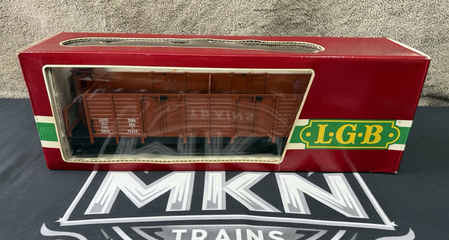 LGB 4062 OBB HIGH SIDED GONDOLA #76826 G Scale Very Nice EX/Box