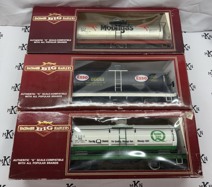 Bachmann Big Haulers Single Dome Tank Cars 3 Total Lot LN Metal wheels