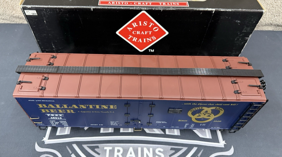 Aristo Craft ART-46213 G Scale Ballantine Beer Reefer METAL WHEELS LN/BOX