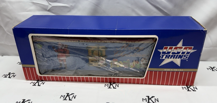 USA Trains R13025 Christmas “Merry Christmas” Refrigerator Reefer Car G Scale
