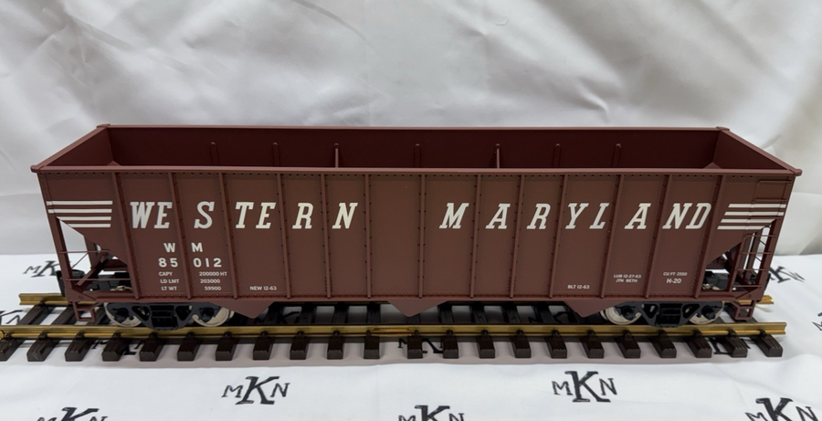 Aristocraft ART- 41495 WESTERN MARYLAND 100 Ton Hopper Car G Scale LN/Box