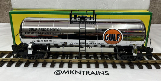 MTH RailKing One Gauge 70-73018 Gulf OIL.  #10760 Tank Car G Scale Brand New