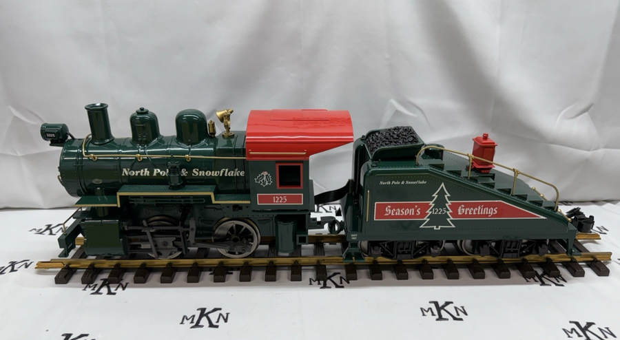 Aristo Craft Art 21235C North Pole Steam Locomotive and Tender Christmas G Scale