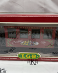 LGB 1998 LEHMANN The Big Train 36078 Christmas Passenger Car G Scale
