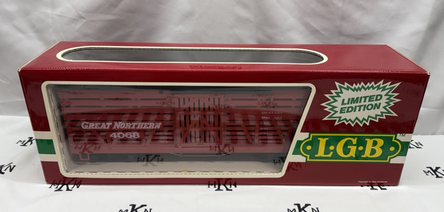 LGB 4068-N01 Great Northern Stock Car G Scale New/Box – MKN Trains