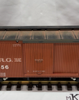 LGB 4067 G Scale Denver & Rio Grande Box Car Weathered Metal Wheels Kadee EX