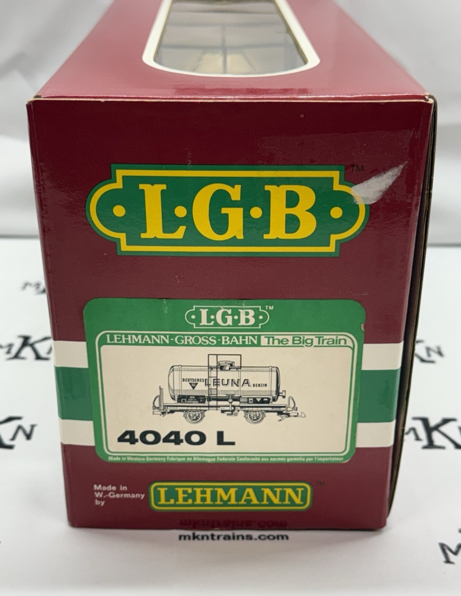 LGB 4040L G Scale LEUNA Single Dome Tank Car LN/Box