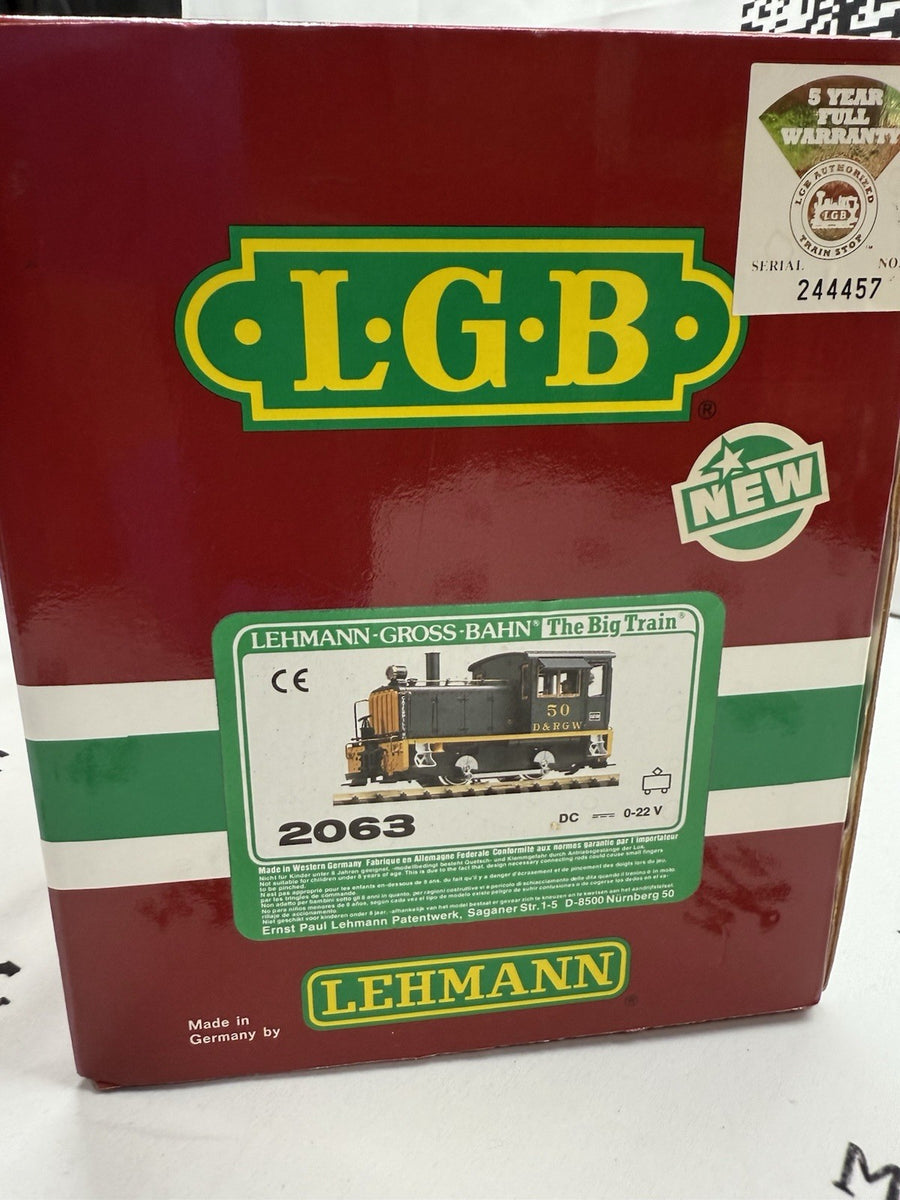 LGB 2063 G Scale Diesel Locomotive Switcher DRG&W LN