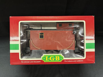 LGB 47655 Undecorated Short Caboose G Scale Metal Wheels Knuckles NIB Rare