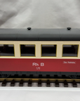 LGB G Scale RhB 2nd Class Passenger Coach B 3064 RhB Red & Cream