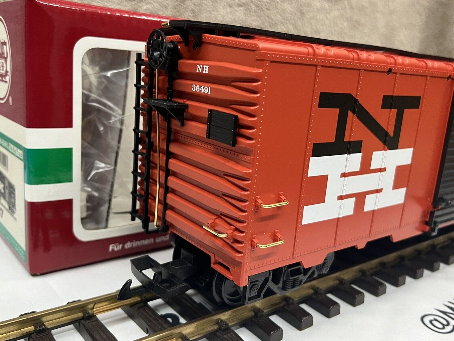 LGB 40917 New Haven Steel Boxcar NH 36491 G Scale Brand New