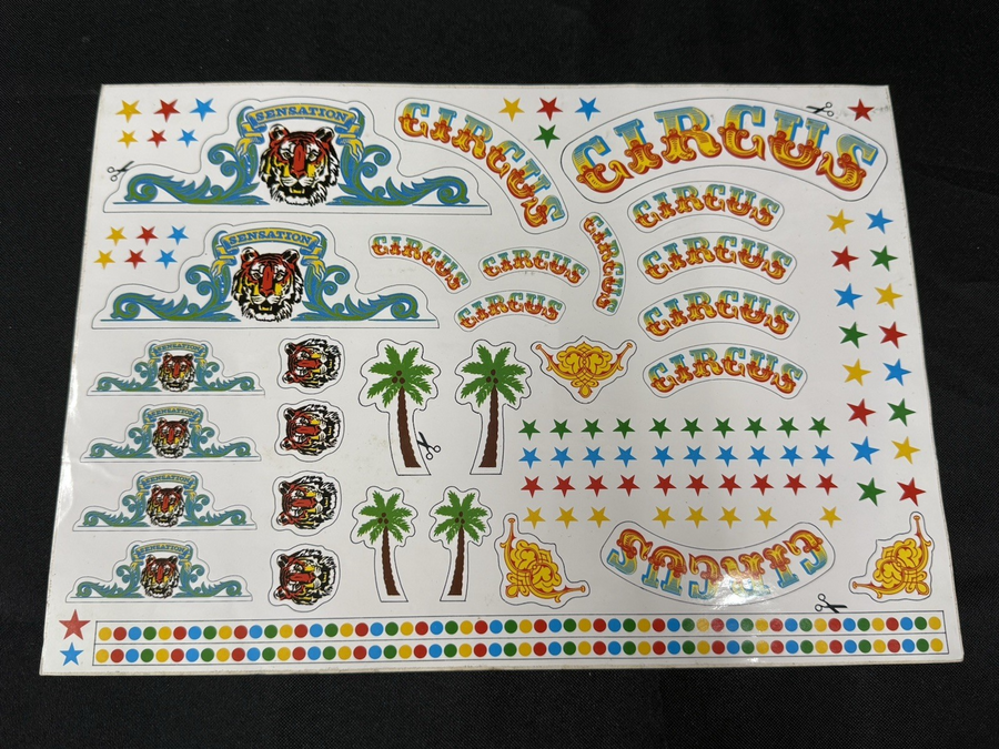 LGB Circus Theme Sticker Sheet for LGB 21988 G Scale New