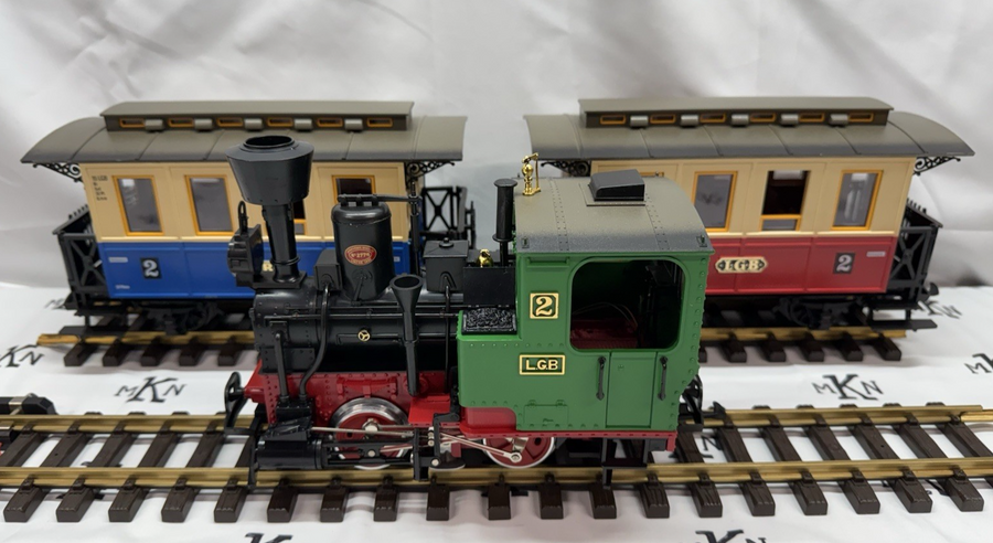 LGB 20301 Passenger Starter Train Set Figures Track G Scale W. Germany EX