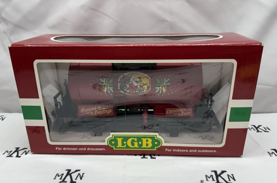 LGB 47400 CHRISTMAS SEASONS GREETINGS SANTA TANK CAR G Scale