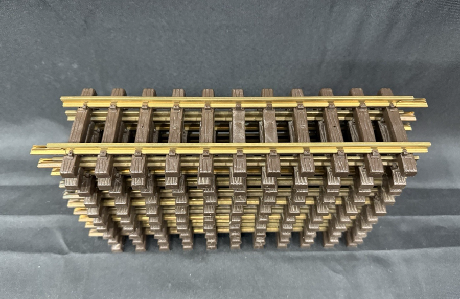 LGB 10000 (1000) x 10 300mm Brass Straight Track G Scale EX/USED