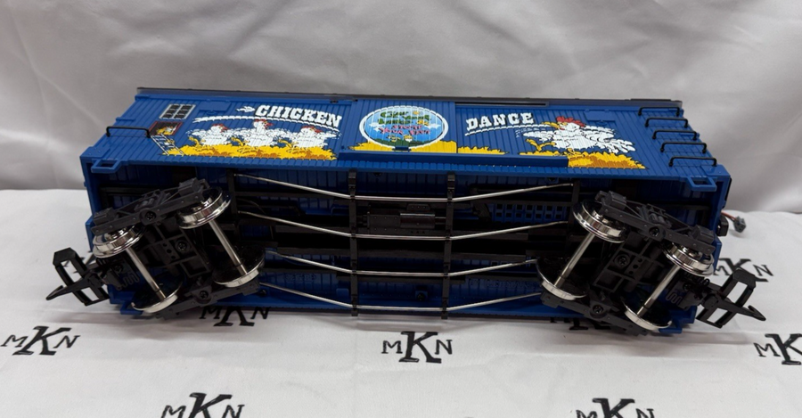 LGB 44671 Chicken Dance Boxcar with Sound Metal Wheels G Scale New Box/Sleeve