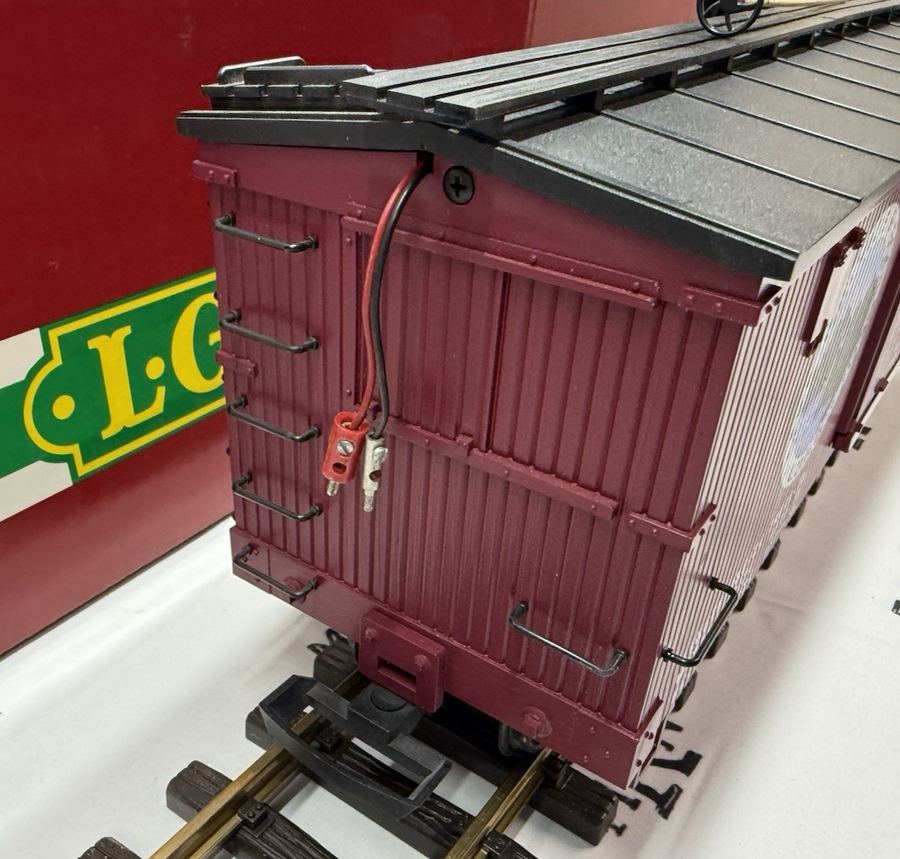 LGB 4267 S Lake George & Boulder Box Car w Sound LN/box