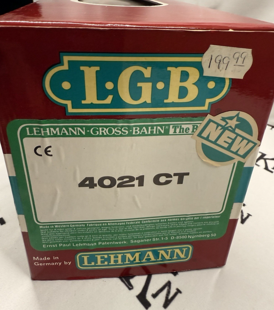 LGB 4021CT Christmas Train Low Side Wood Gondola Wagon with Gift Box G Scale