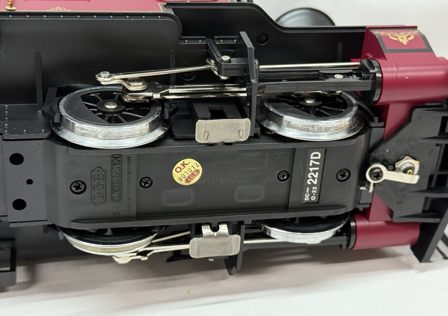 LGB 2217D Steam Locomotive and Powered Tender Red G Scale Rare Item