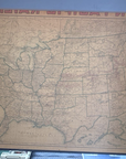 Vintage Official Union Pacific Railroad Map United States 43”x62” Authentic 1900