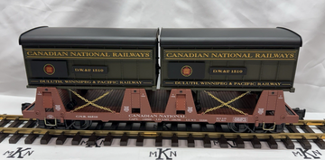 Aristo Craft 46510 Canadian National Piggyback Flatcar w/2 Trailers G Scale New