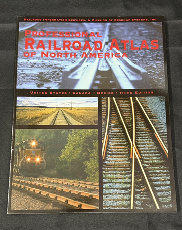 Professional Railroad Atlas of North America by Deskmap 3rd Edition