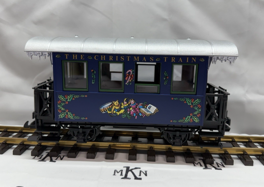LGB 35073 Blue Christmas Coach, Collection Item G Scale