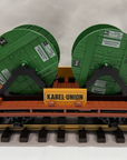 LGB 4002 Kabel Union Flat Car w/ Cable Spools Green G-Scale