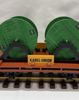 LGB 4002 Kabel Union Flat Car w/ Cable Spools Green G-Scale